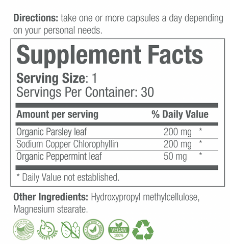 Body Deodorizing Supplement | 30 Capsules